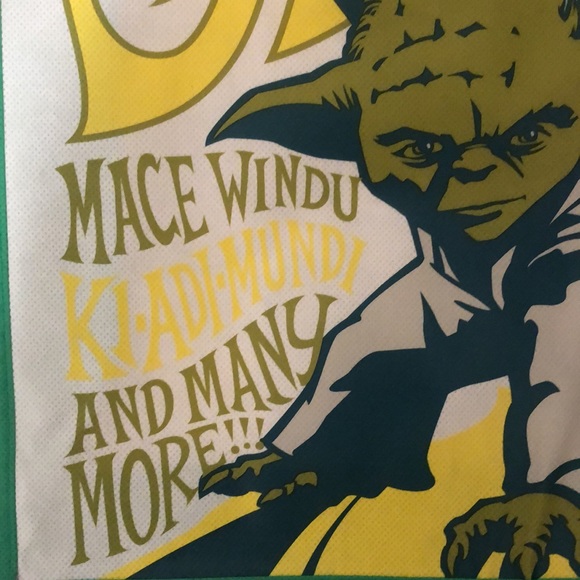 Star Wars Retro Yoda Reusable Shopping Tote Bag - Picture 3 of 6